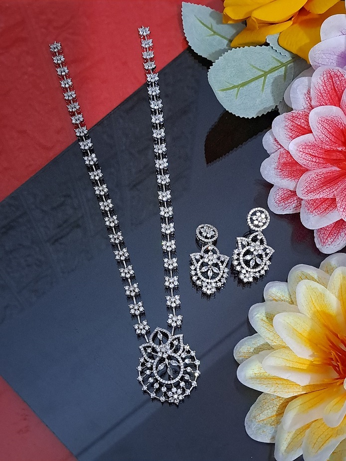 A perfect Gift for Her Long Partywear Necklace set 