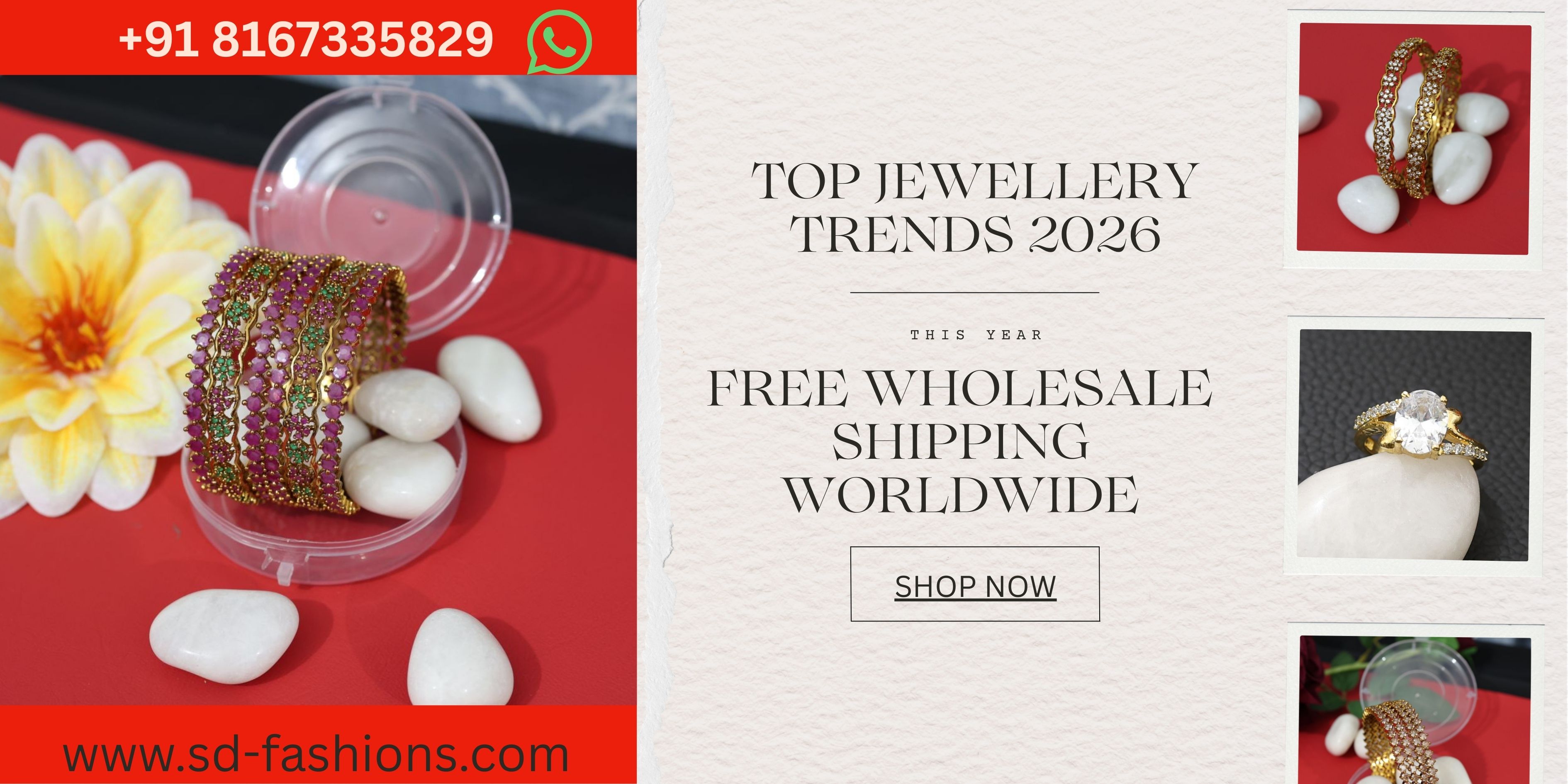 Top Jewellery Trends 2026: What Retailers Should Order Now (AD, CZ, Boho Luxe & Mixed Metals)
