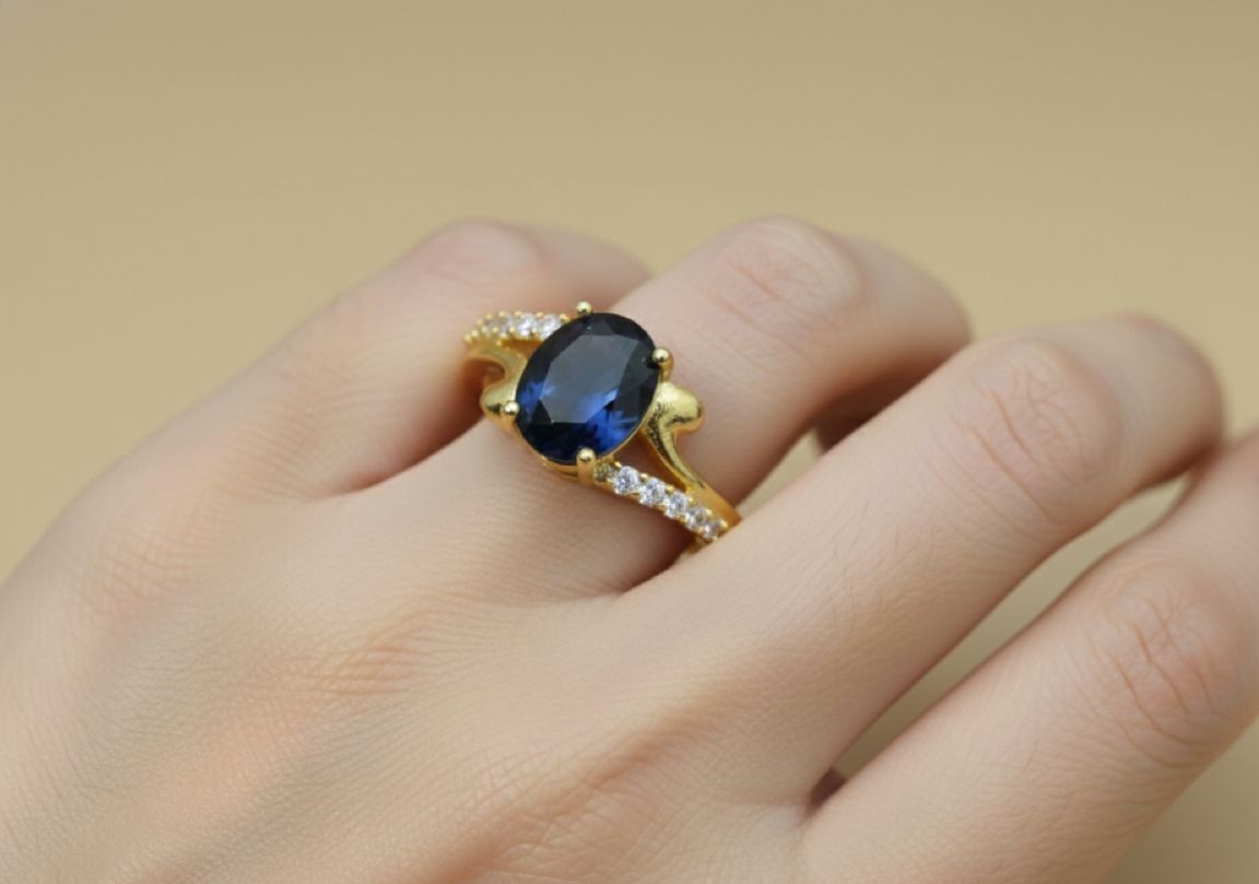 Single stone AD Ring for Women
