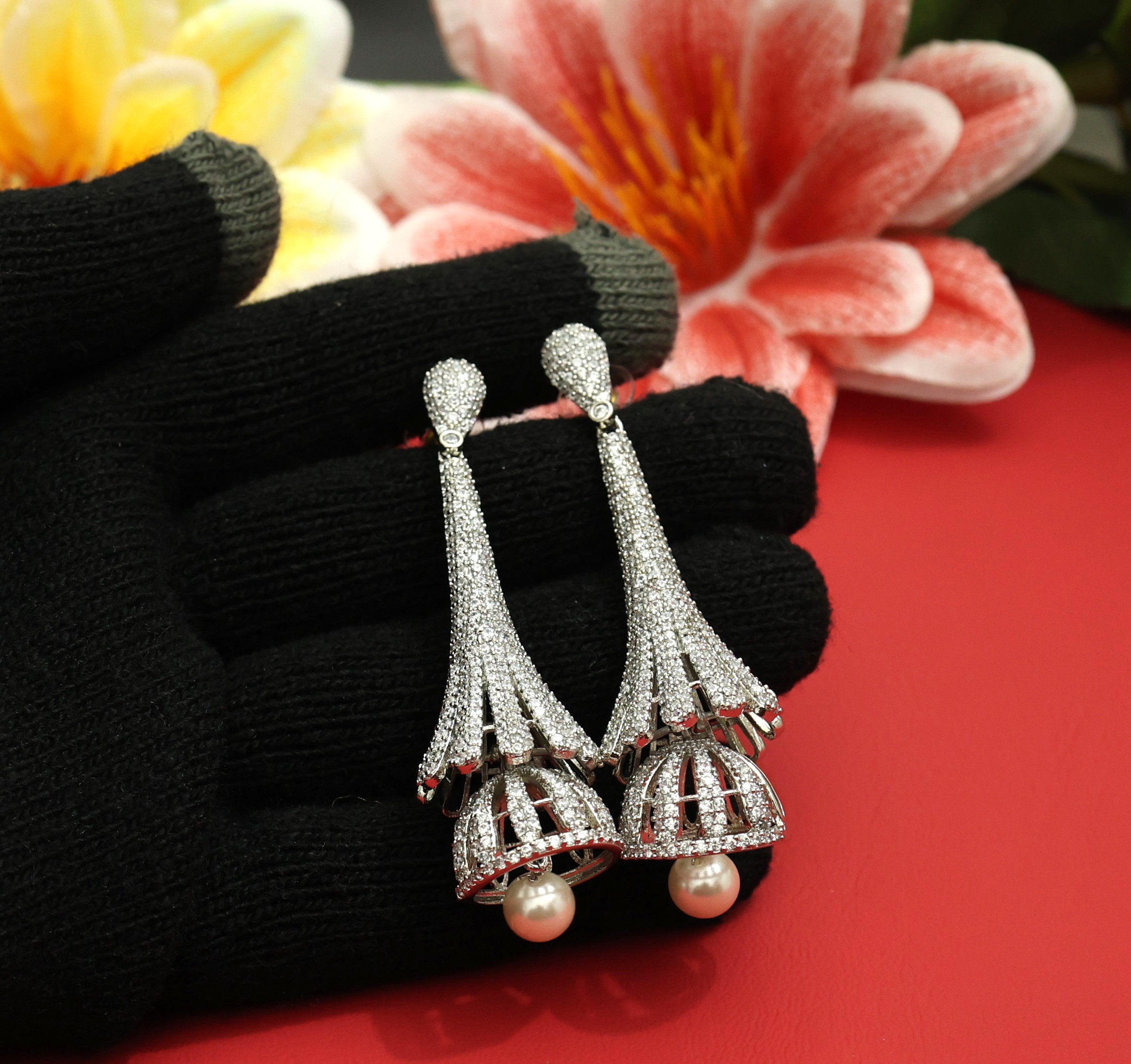 Long Jhumki Earrings For Weddings